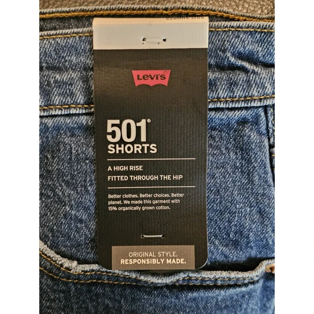 Levi's 501 Premium Denim Cut Off Shorts‎ Women's Size 32 Blue